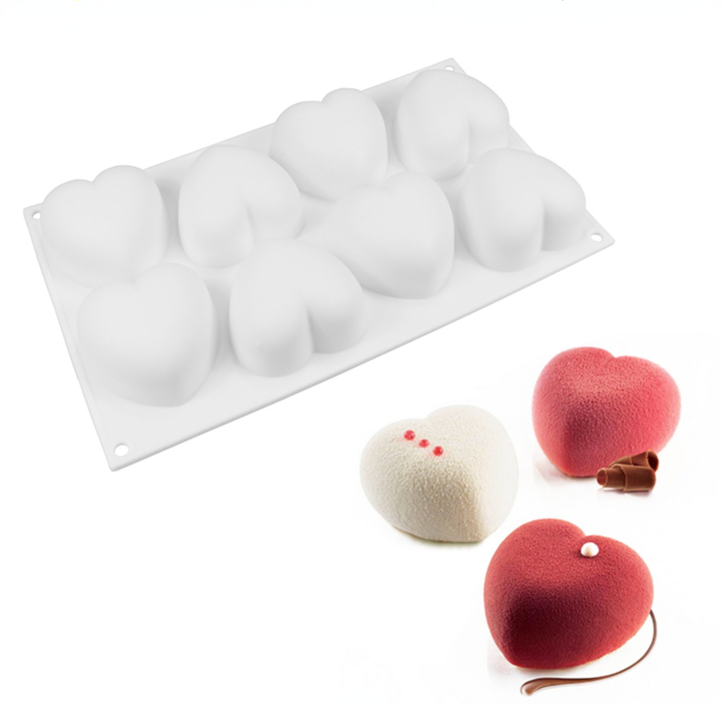 Soap Making Equipment - Love Heart Silicone Soap Mold Handmade
