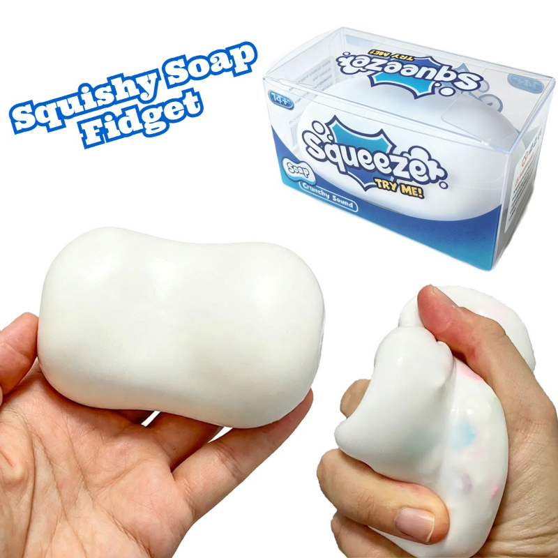 Soap Making Game - Soap‑Shaped Crunchy Squishy Stress Ball Block‑Filled