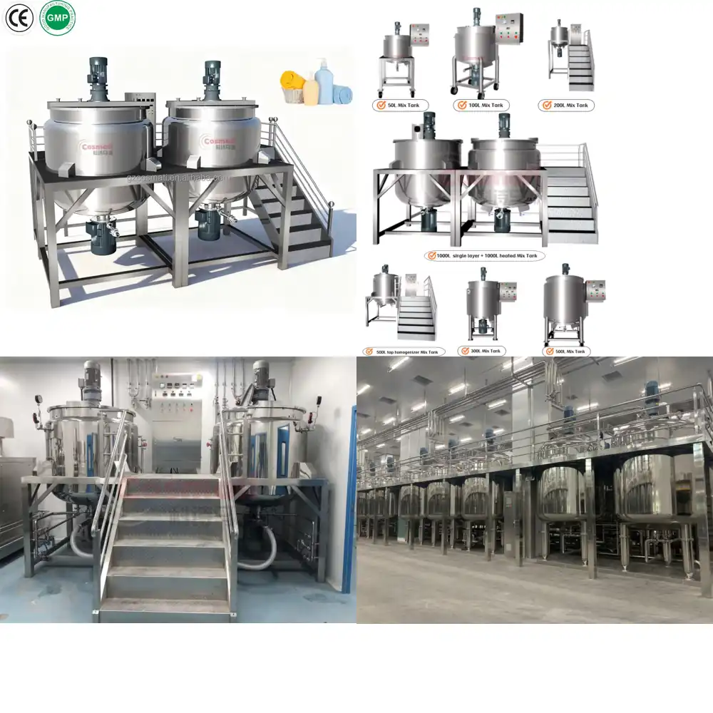 Soap Making Vessels - 500L 2500L 5000L Mixing Homogenizer Vessel