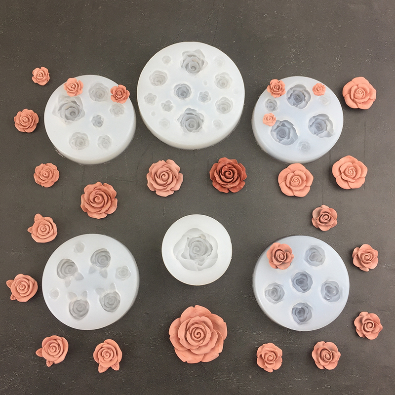 3D Rose Flower Shape Leaf Sili - đánh giá và giá Soap Making Equipment