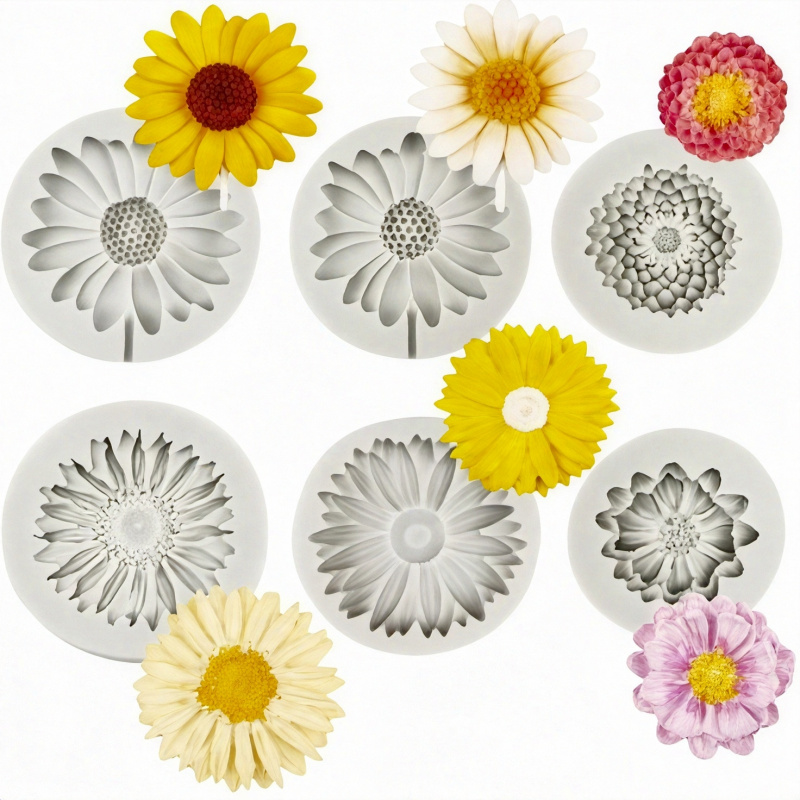 6 Pieces，Sunflower Daisy Silic - đánh giá và giá Soap Making Bar