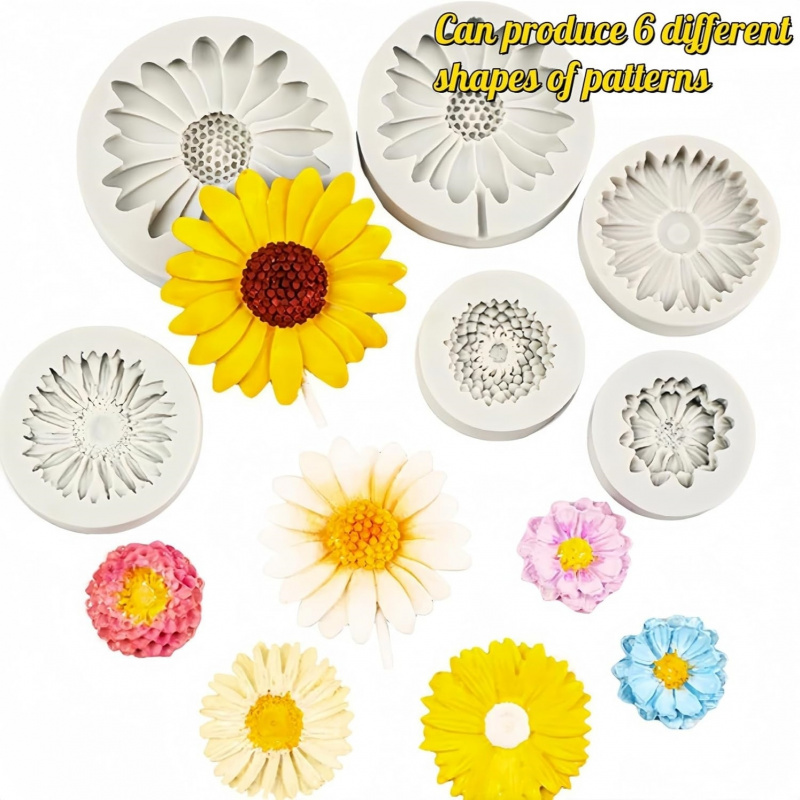 6 Pieces，Sunflower Daisy Silic - đánh giá và giá Soap Making Bar