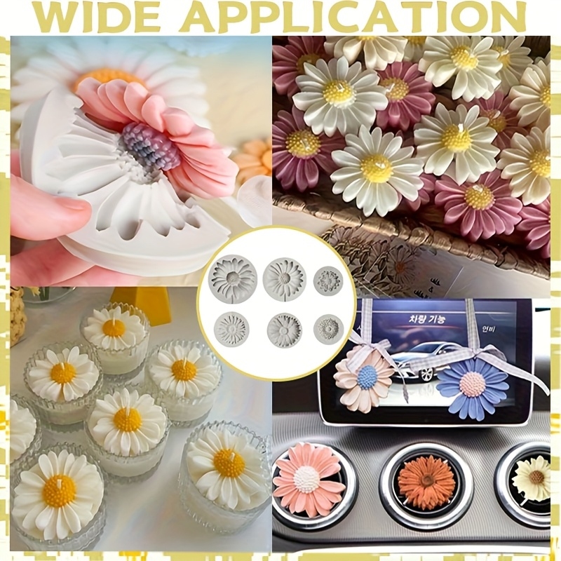 6 Pieces，Sunflower Daisy Silic - đánh giá và giá Soap Making Bar