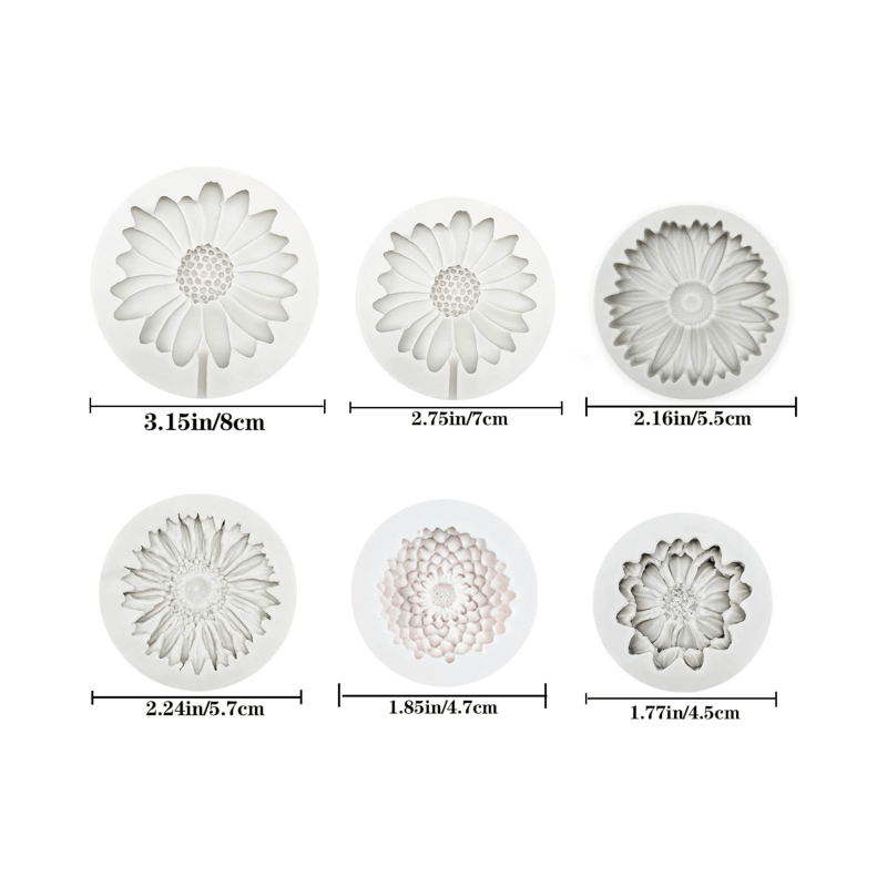 6 Pieces，Sunflower Daisy Silic - đánh giá và giá Soap Making Bar