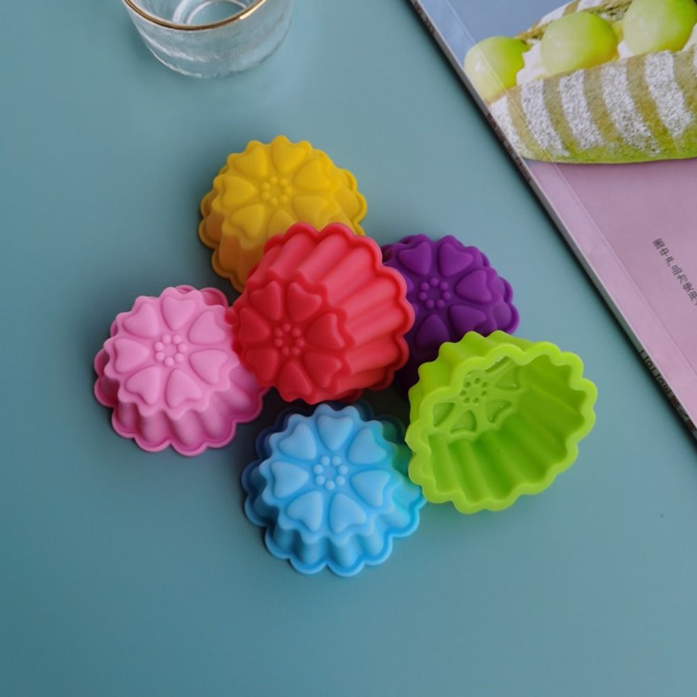 Cute 5cm Flower Silicone Cake  - đánh giá và giá Soap Making Equipment