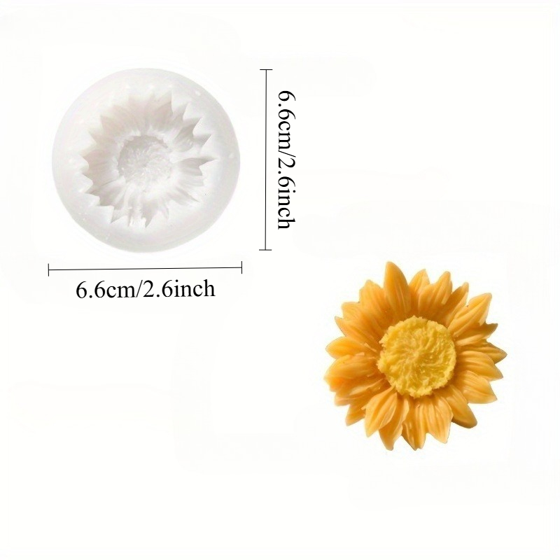 Vibrant 3D Sunflower Silicone  - đánh giá và giá Soap Making Bar