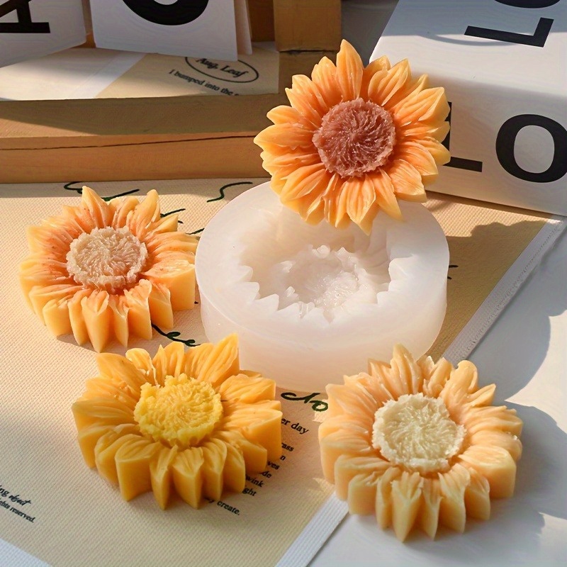 Vibrant 3D Sunflower Silicone  - đánh giá và giá Soap Making Bar