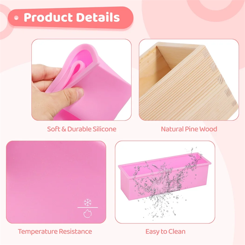 Rectangular Silicone Soap Loaf - đánh giá và giá Soap Making Books