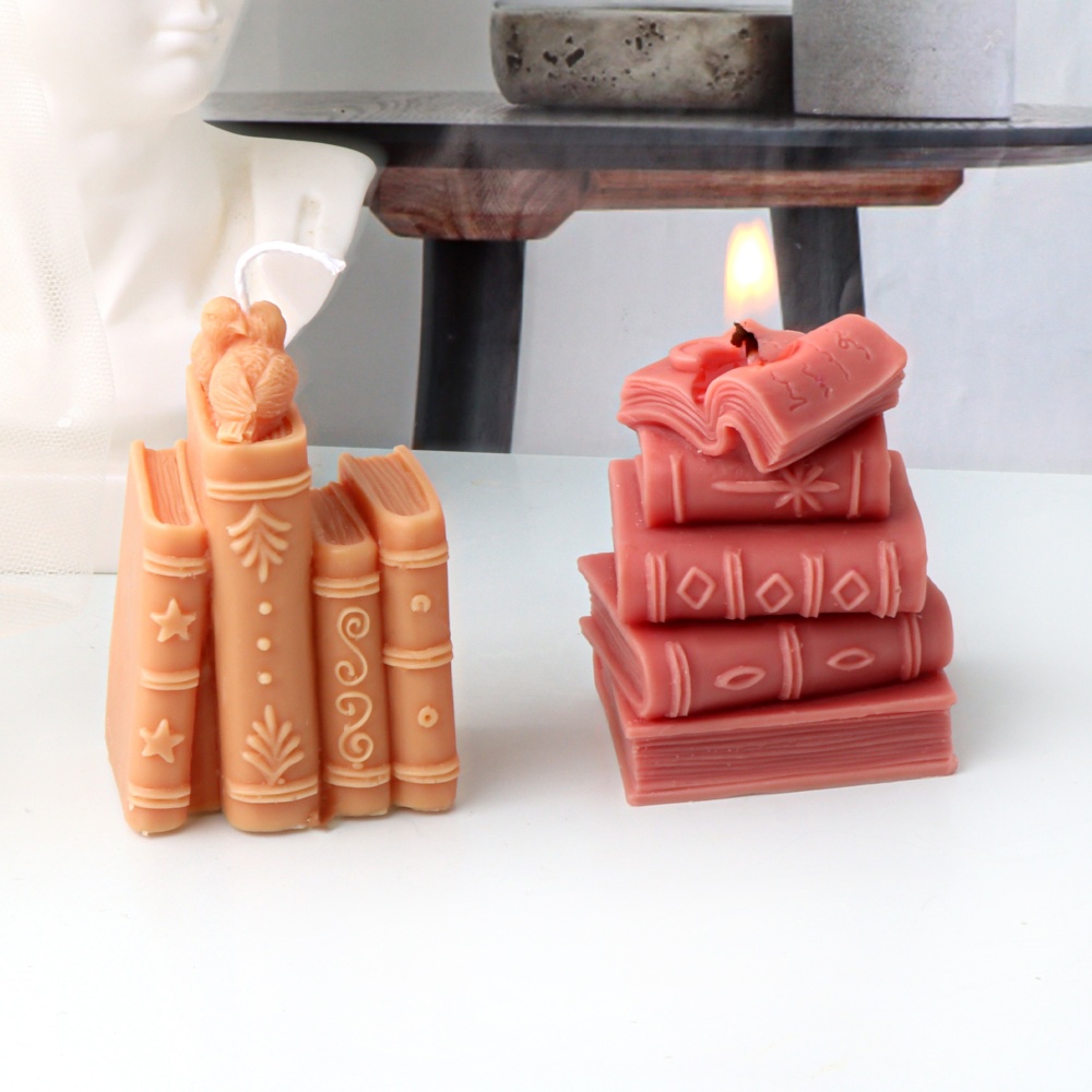 3D Books Silicone Candle Molds - đánh giá và giá Soap Making Books