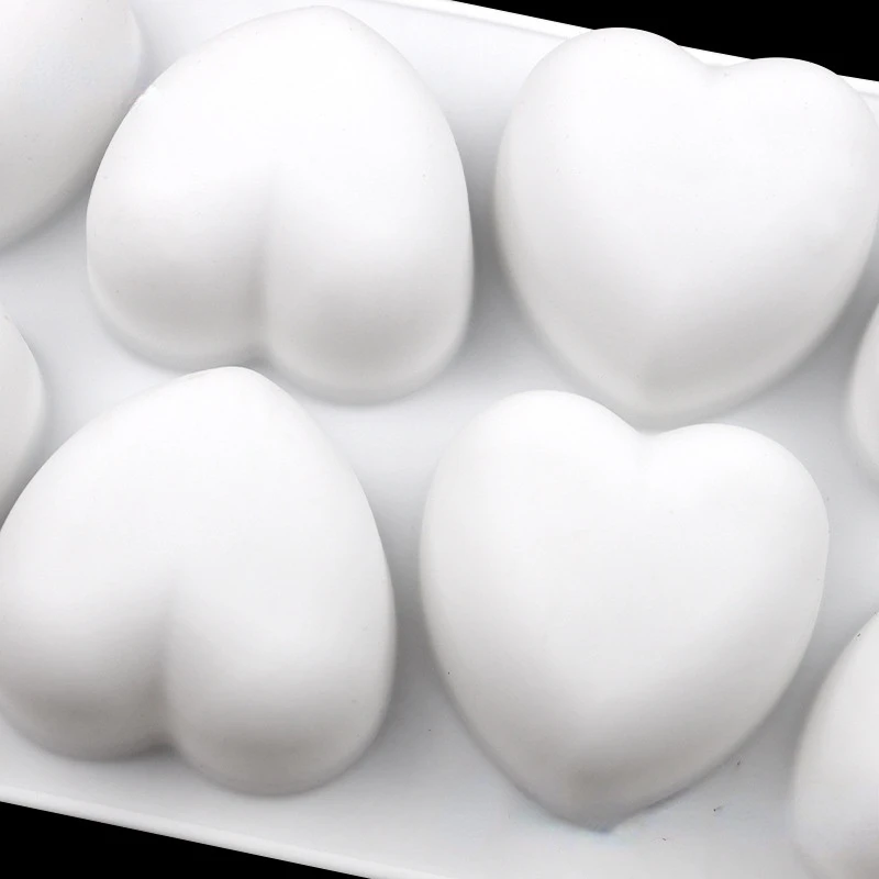 Love Heart Silicone Soap Mold  - đánh giá và giá Soap Making Equipment